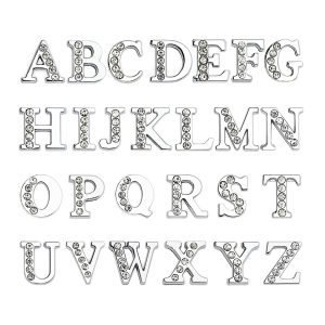 LETRAS Prata para Calcinha Personalizada