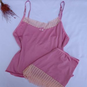 Baby Doll Malha Fria Rendado - Imagem 8