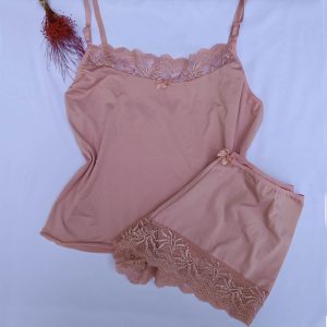 Baby Doll Malha Fria Rendado - Imagem 7