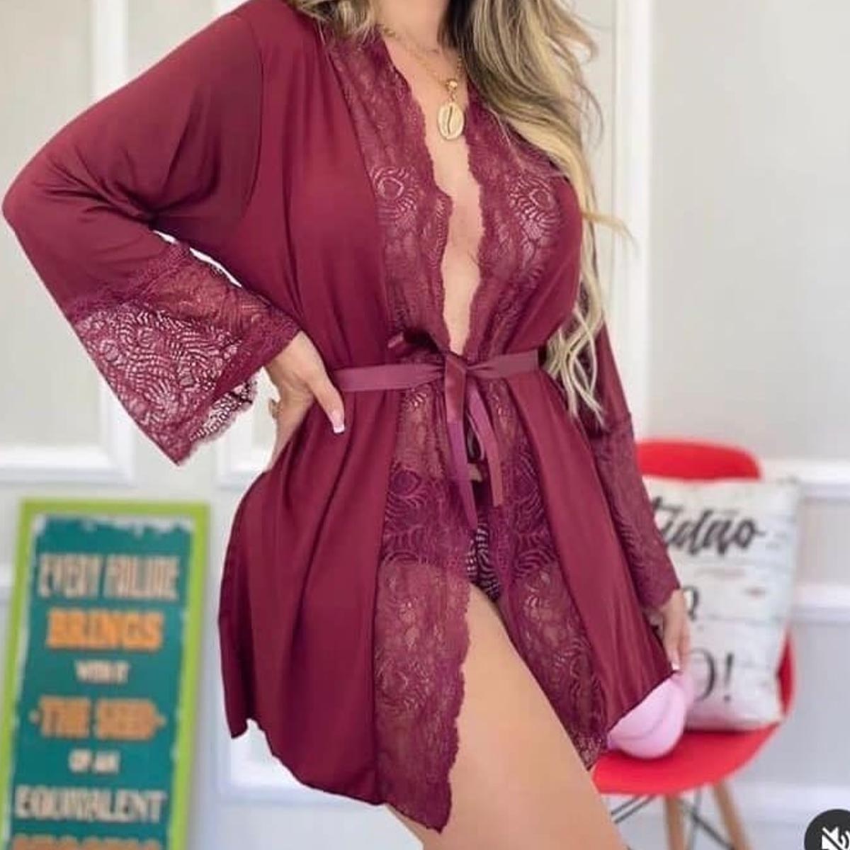 Robe Liganete Manga Longa - Imagem 9