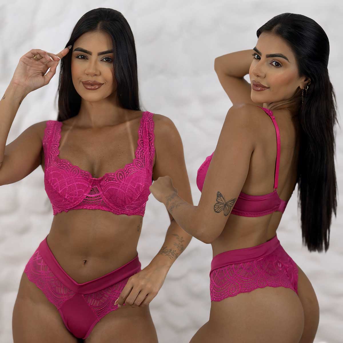 Conjunto Lingerie Meia Taça Lizandra - Imagem 6