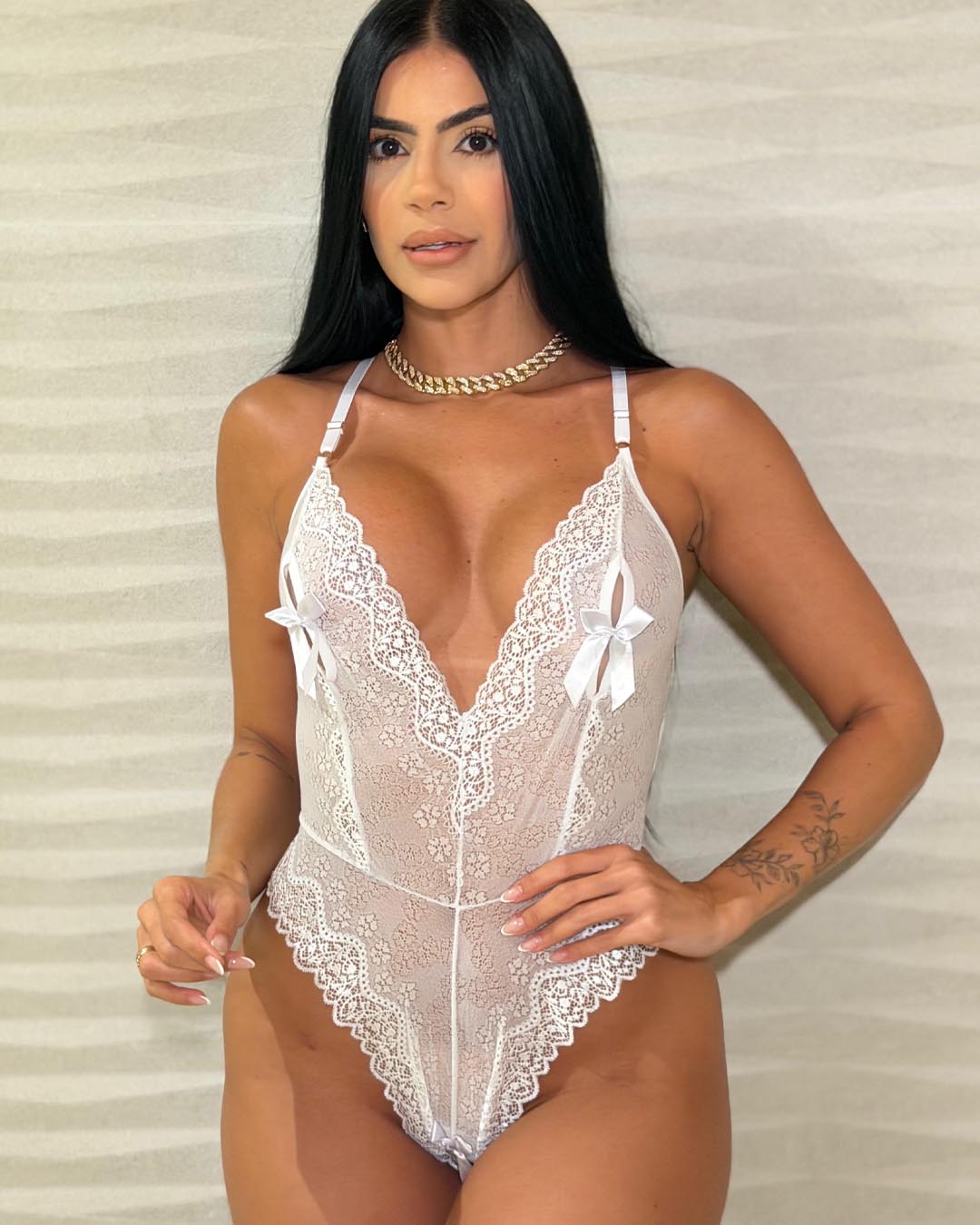 Body Renda Apressadinha - Imagem 6