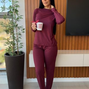 Pijama Canelado Confort Ingrid - Imagem 3