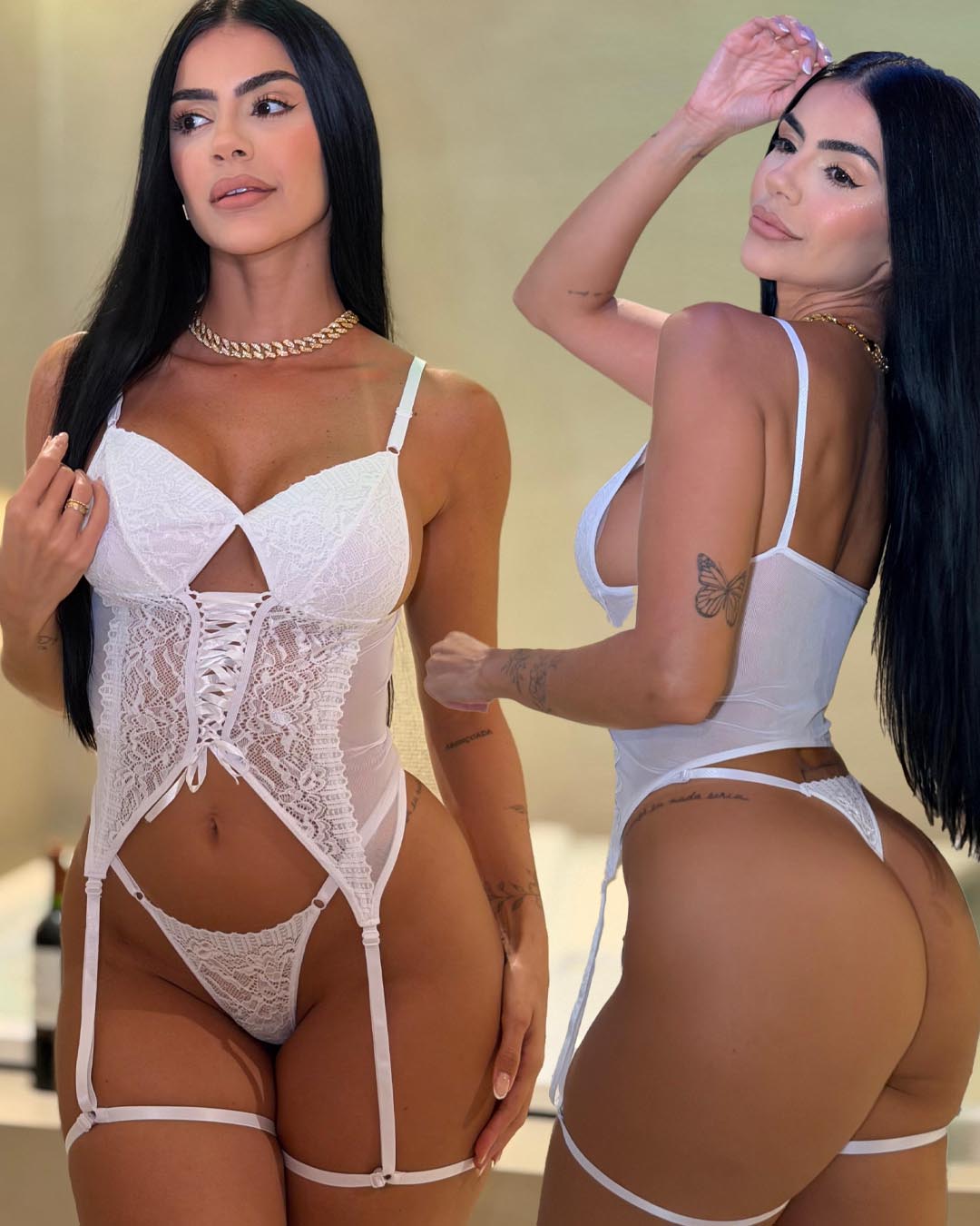 Corset Com Cinta Liga Lunna