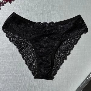 Calcinha Plus Size Rendada Ref 385 - 48, Preto