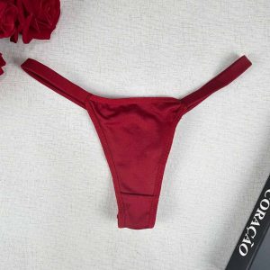 Calcinha Fita Fio Duplo Promoção - Único, Vermelho