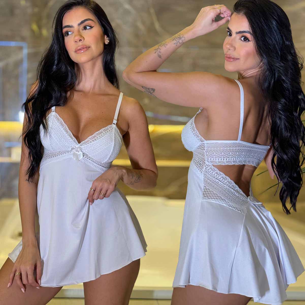Camisola Sensual C/ Calcinha Manu - Imagem 7