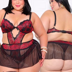 Body Sedução Com Saia Plus Size