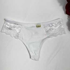 Calcinha Fio Duplo Renda Rita - M, Branco
