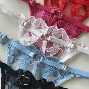 Alternative view of Calcinha Tule Bordado Fio Dental Nyna