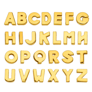 LETRAS Dourada para Personalização 10mm