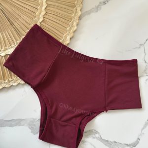 Calcinha Cintura Alta Tanga Ref 2305 - GG, Vinho