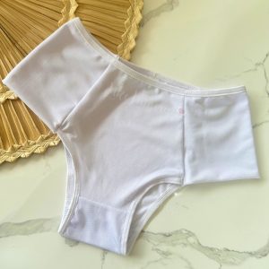 Calcinha Cintura Alta Tanga Ref 2305 - GG, Branco