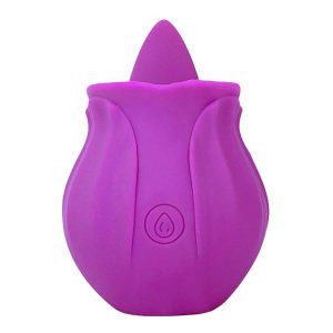 Alternative view of Vibrador Rosa Estimuladora de Clitóris com Língua 9601-RX