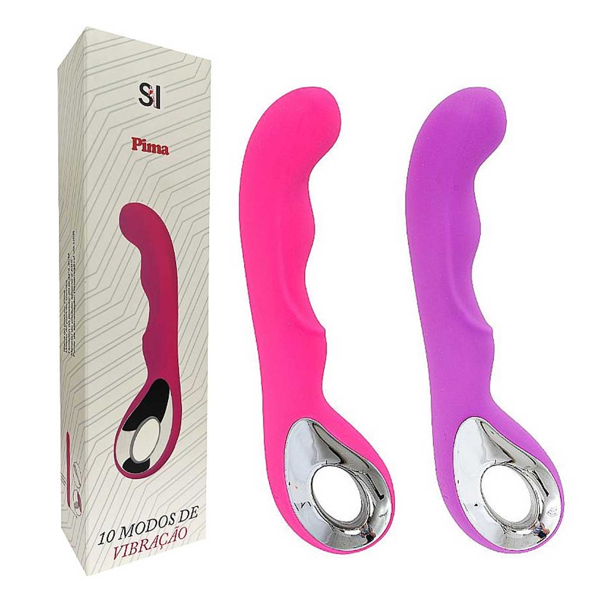 Vibrador de Ponto G USB Pima 8143-RX