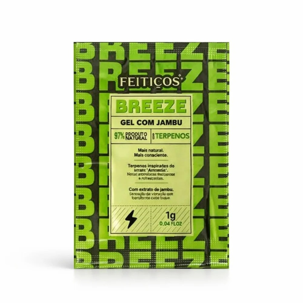 Sachê Breeze Gel Vibrante Com Extratos De Jambú 1G Feitiços