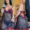 Camisola Sensual Tule Bicolor Melissa