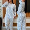 Pijama Inverno Estampado coração Ref 2539