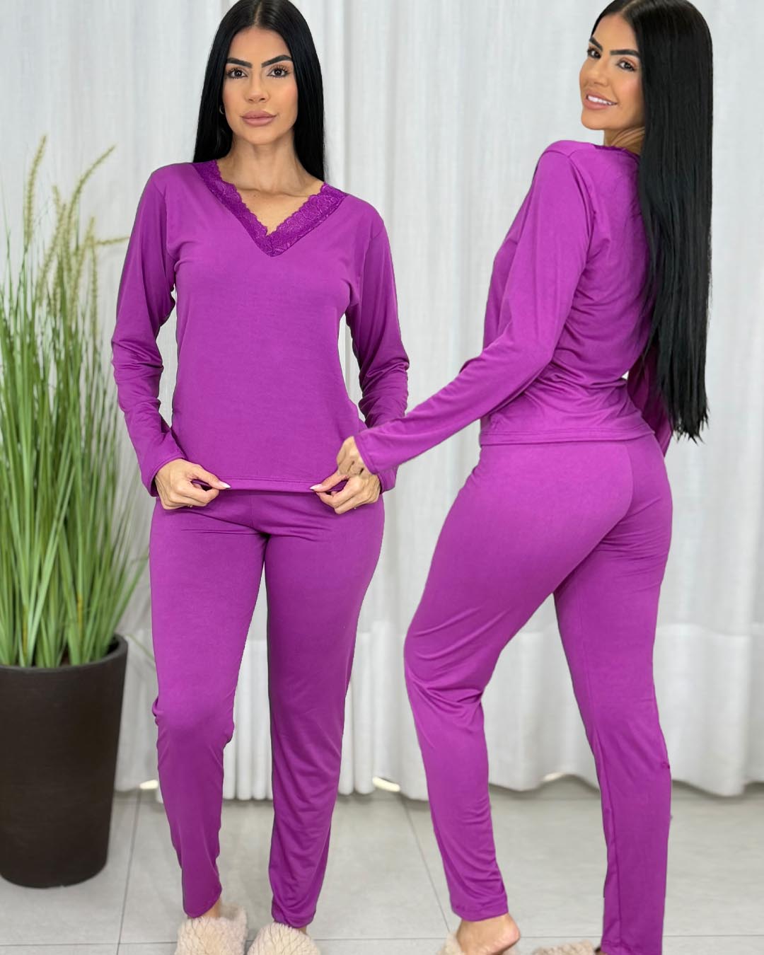 Pijama Inverno Suede Barbara Ref 711