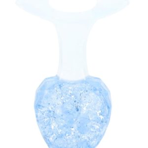 Plug Anal Coração Médio Em Silicone Com Esfera De Vidro Interno - Imagem 4
