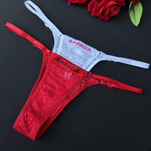 Calcinha Renda Com Escrita Fio Dental - Imagem 16
