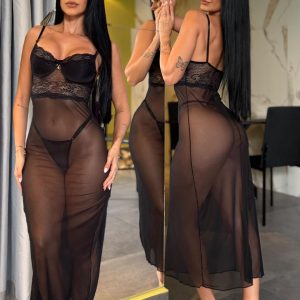 Camisola Sensual Midi C Calcinha Livy - Imagem 13