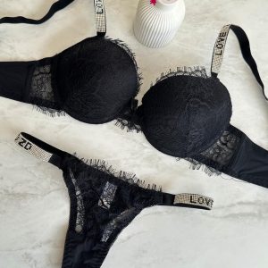Conjunto Super Luxo Strass Love Ref 8076 - Imagem 13