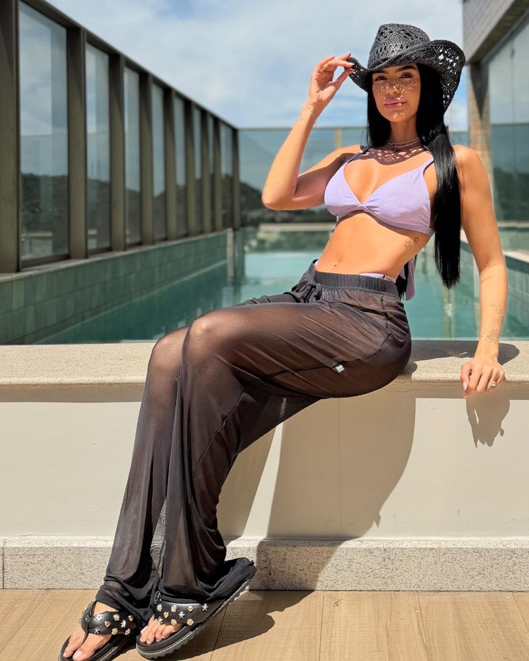 Calça Saida De Praia Tule - Imagem 4