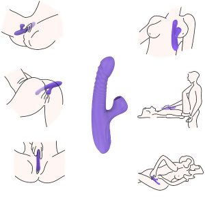 Vibrador de ponto G e clitóris com Sucção Vai e vem com Rotação 4251 - Imagem 5