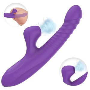 Alternative view of Vibrador de ponto G e clitóris com Sucção Vai e vem com Rotação 4251