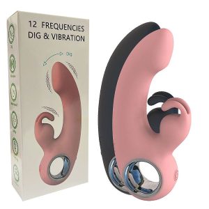 Vibrador de Ponto G e Clitóris com Dedilhar 9961
